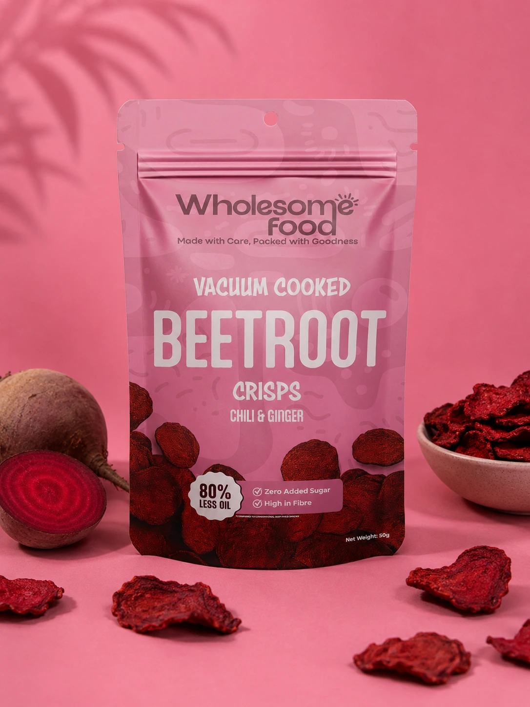 Vacuum Cooked Beetroot Crisps
